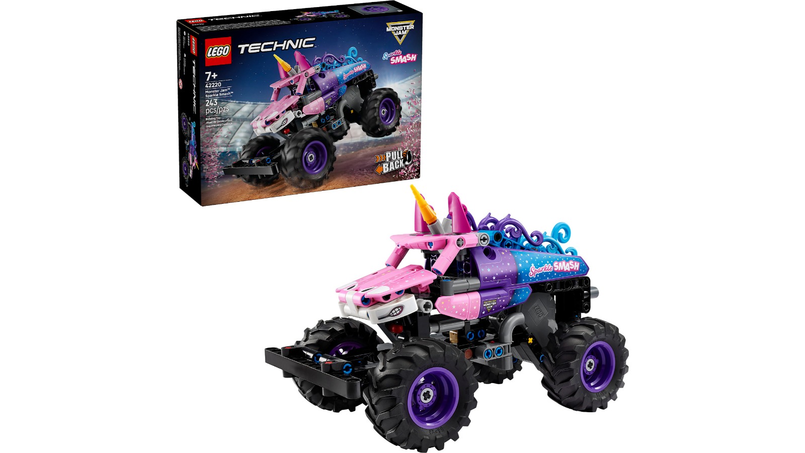 LEGO 42220 Technic Monster Jam Sparkle Smash Pull-Back
