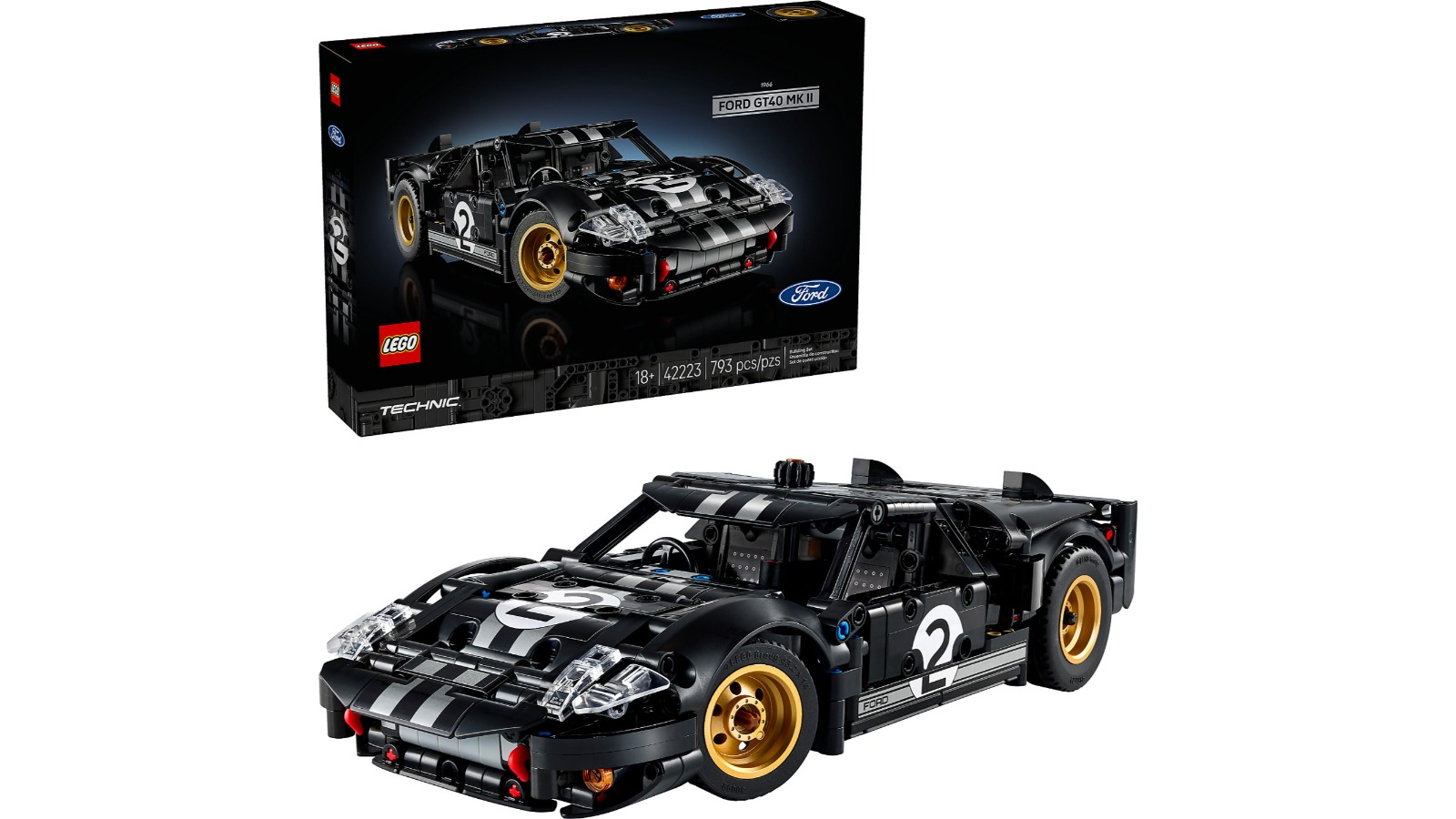 LEGO 42223 Technic 1966 Ford GT40 MKII Race Car