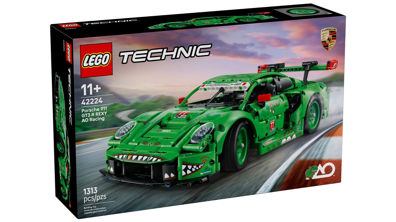 LEGO 42224 Technic Porsche 911 GT3 R REXY AO Racing Car
