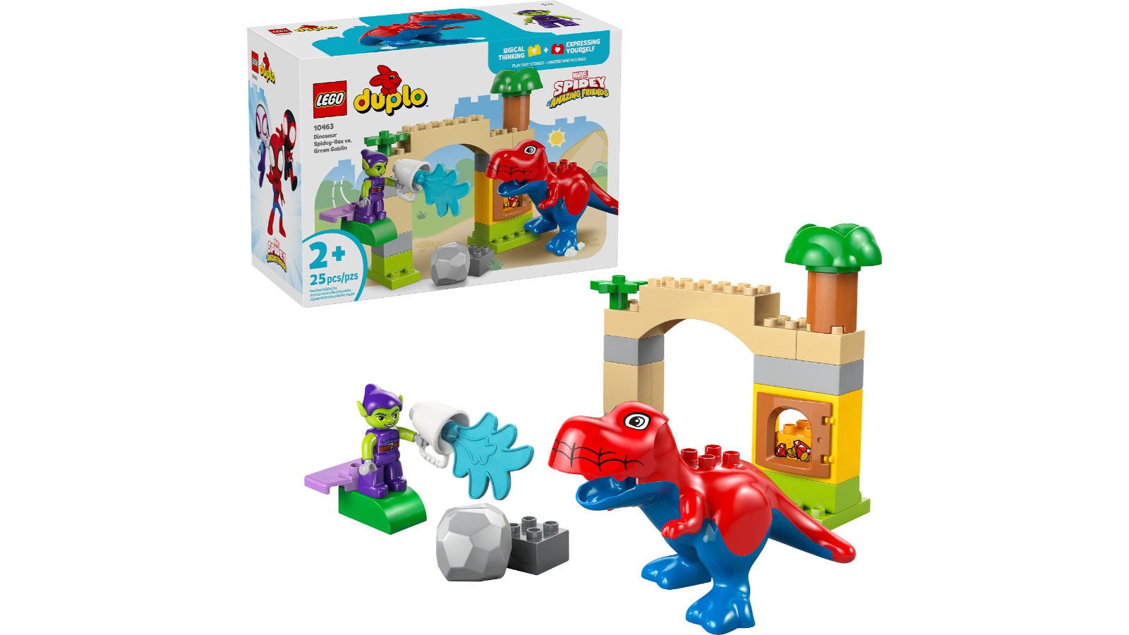 LEGO 10463 Duplo Dinosaur Spidey-Rex vs. Green Goblin