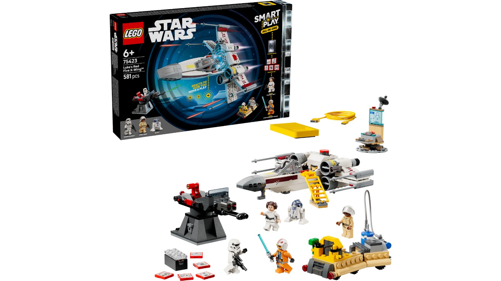 LEGO 75423 Star Wars Smart Play: Luke's Red Five X-Wing