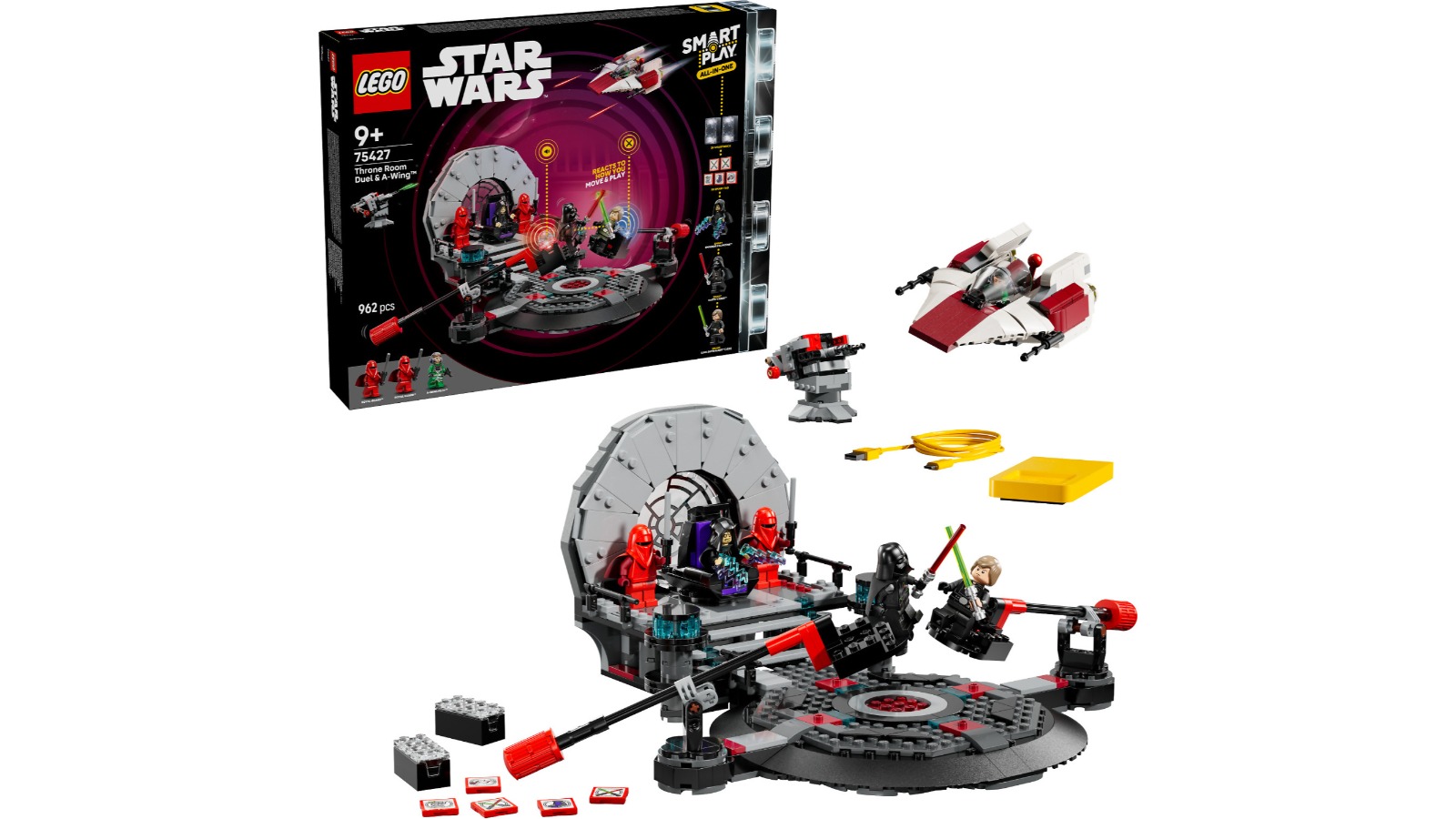LEGO 75427 Star Wars Smart Play: Throne Room Duel and A-Wing