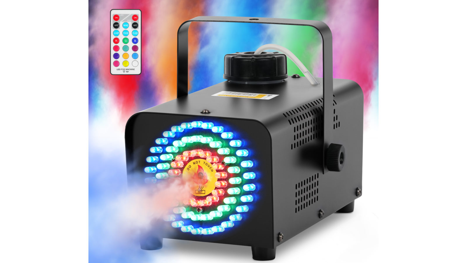 Advwin Fog Smoke Machine with 72 LED Lights for Events