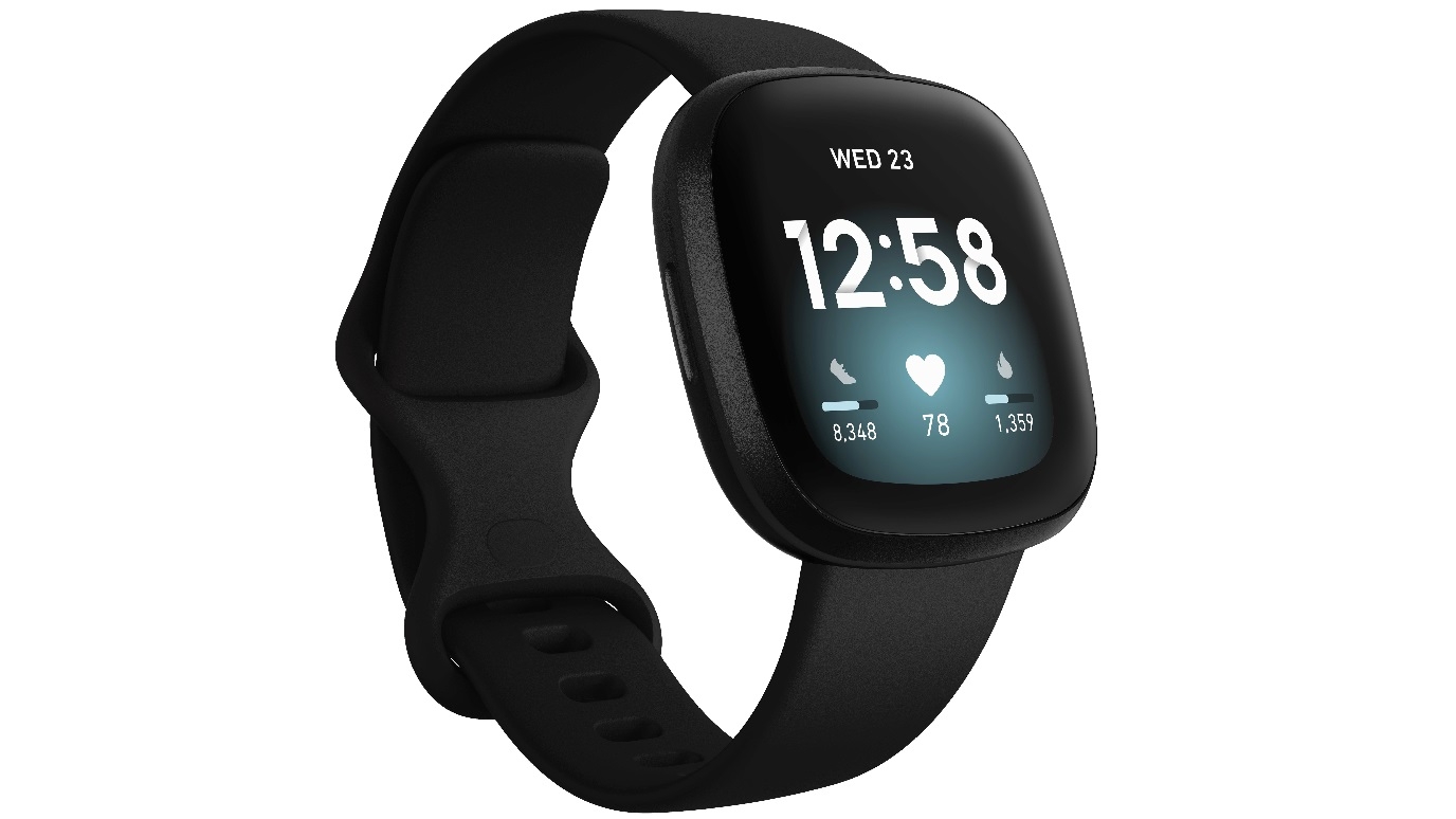 Fitbit Versa 3 Advanced Fitness Watch Black Black Harvey Norman