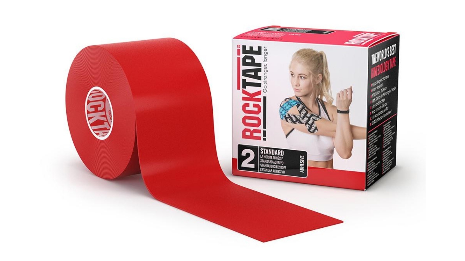 Rocktape 5cm x 5m Sport Injuries Roll - Red