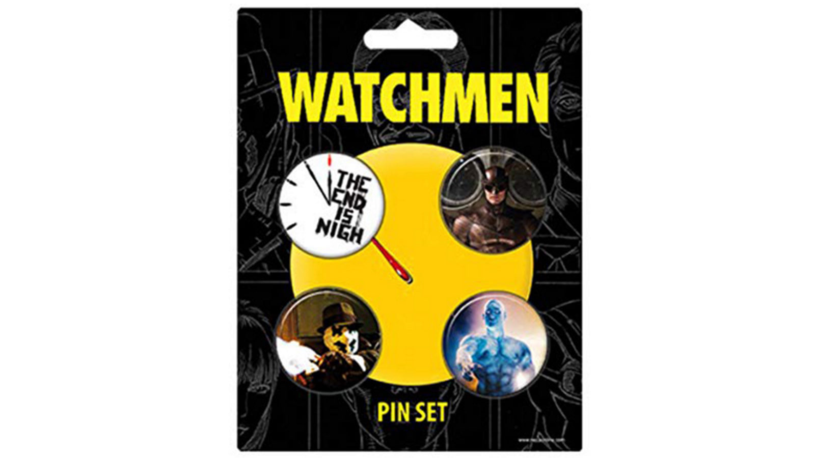 LatestBuy Watchmen Pin Set of 4 - End Is Nigh