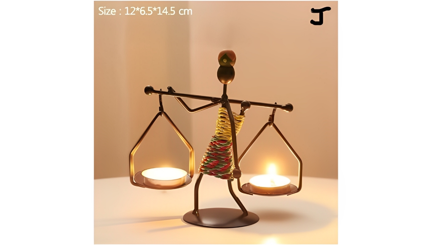 HOD Vintage Metal Tealight Candle Holders Figurines J Harvey Norman