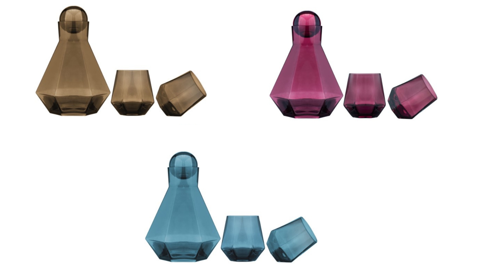 TEMPA 3 Piece Jaxon Carafe Tumbler Set 