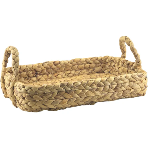 Nova Star Chunky Water Hyacinth Rectangular Tray - Large