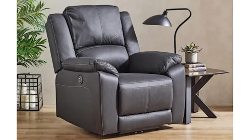 Gaucho Fabric Powered Recliner Armchair - Main Image