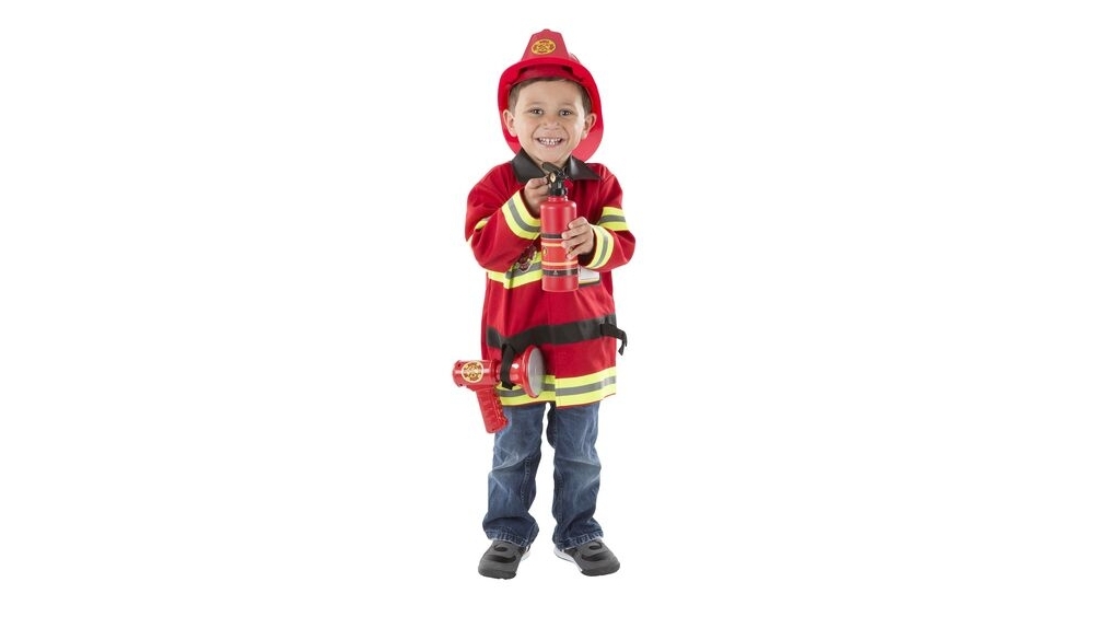 Firefighter costume toddler melissa and doug clearance