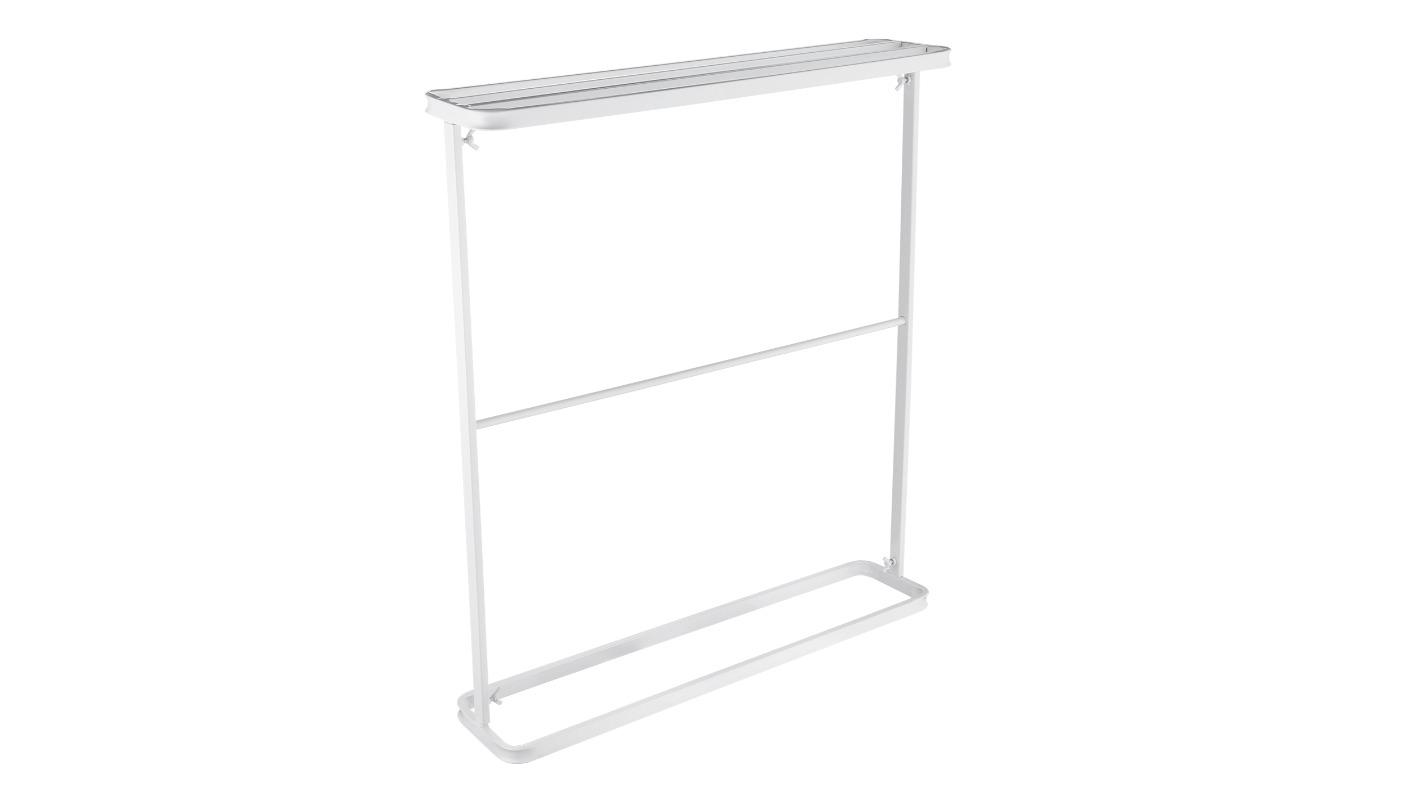 2-Tier Home Clothes Bathrobe Towel Freestanding Drying Rack - Chrome