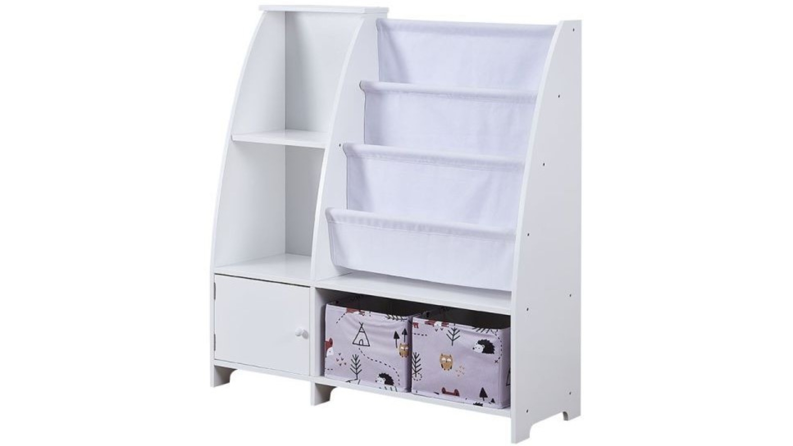 All 4 Kids Victoria Kids Bookcase with Toy Storage