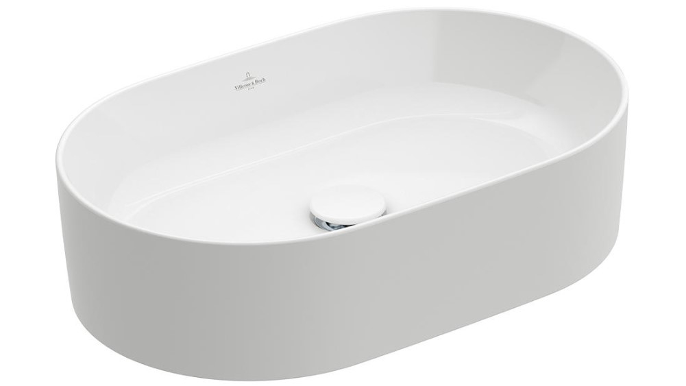 Villeroy & Boch Collaro Oval Vessel Basin - Alpine White