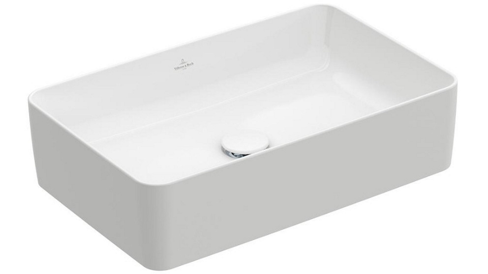 Villeroy & Boch Collaro Rectangular Vessel Basin - Stone White