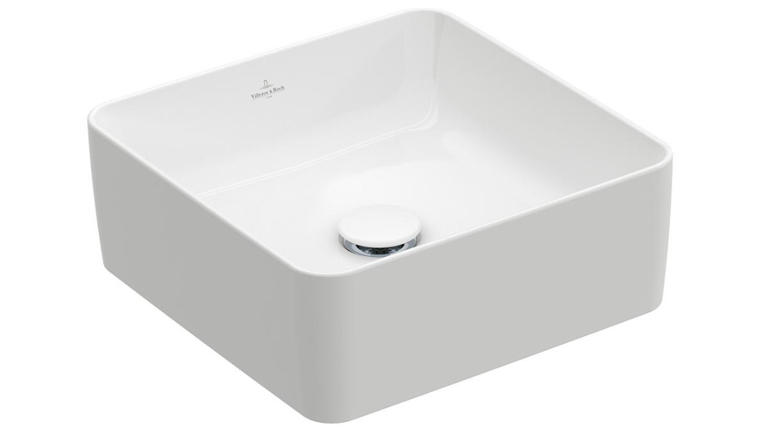 Villeroy & Boch Collaro Square Vessel Basin - Alpine White
