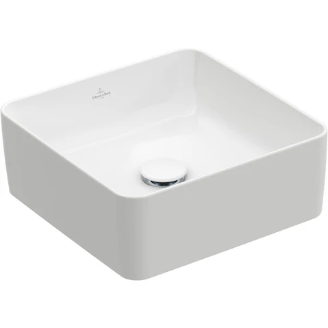Villeroy & Boch Collaro Square Vessel Basin - Alpine White