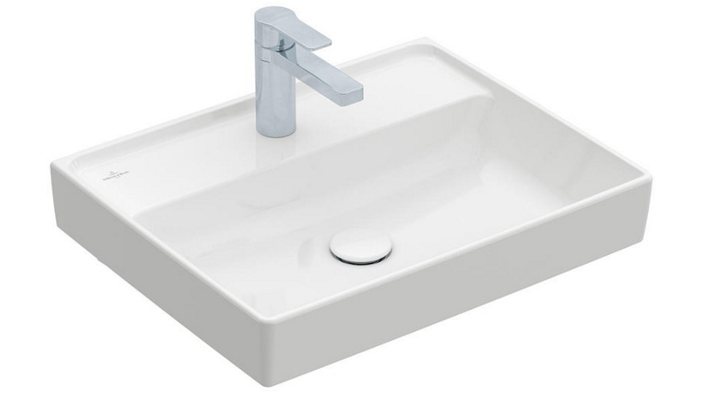 Villeroy & Boch Collaro 550 Wall Basin with 1 Tap Hole - Alpine White