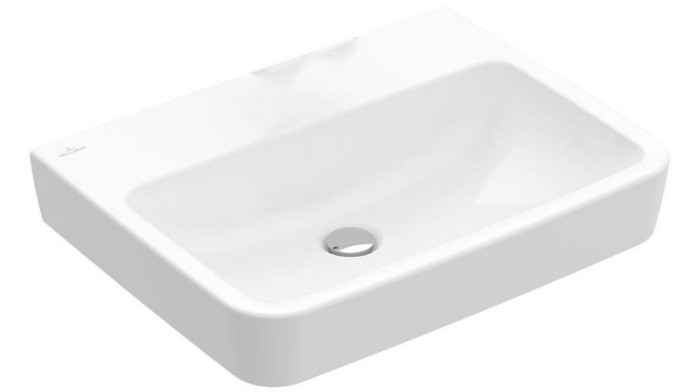 Villeroy & Boch O.Novo 2.0 550 Wall Basin with Trap Cover - Alpine White