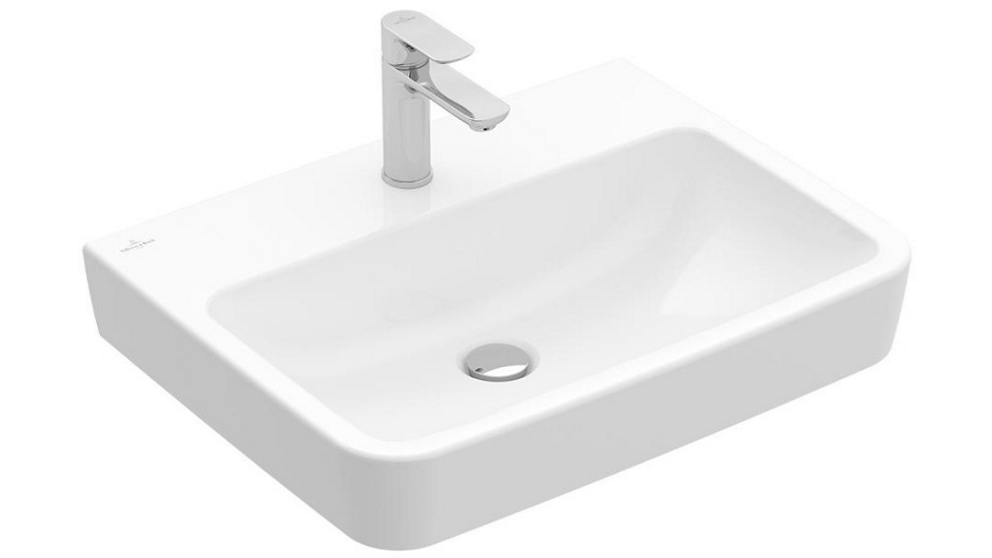 Villeroy & Boch O.Novo 2.0 600 Wall Basin with 1 Tap Hole - Alpine White