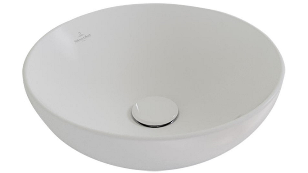 Villeroy & Boch Loop Slim 380 Round Vessel Basin - Stone White