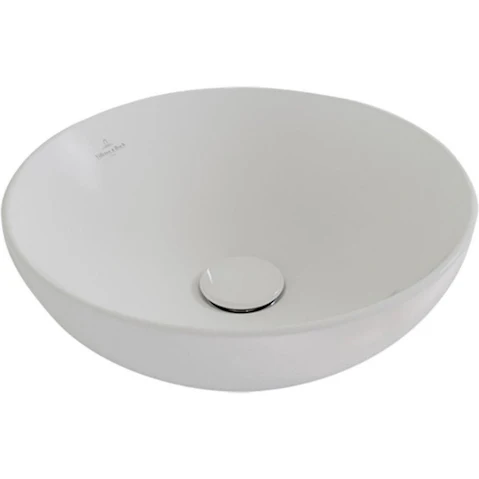 Villeroy & Boch Loop Slim 380 Round Vessel Basin - Stone White