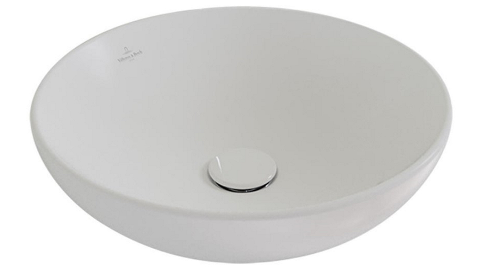 Villeroy & Boch Loop Slim 420 Round Vessel Basin - Stone White