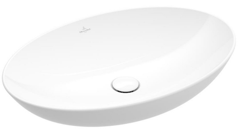 Villeroy & Boch Loop Slim 560 Oval Vessel Basin - White