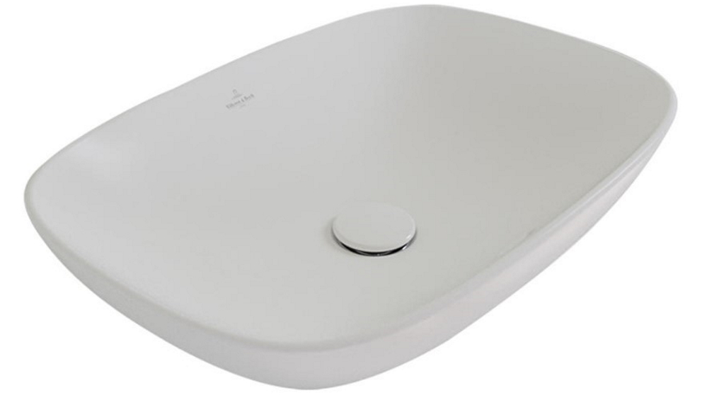 Villeroy & Boch Loop Slim 560 Rectangular Vessel Basin - Stone White