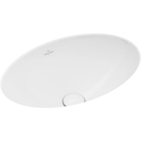 Villeroy & Boch Loop Slim 430 Oval Under Counter Basin with No Tap Hole - Alpine White
