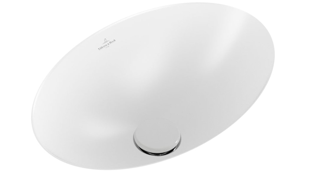 Villeroy & Boch Loop Slim 570 Oval Under Counter Basin with No Tap Hole - Stone White
