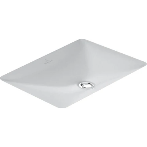 Villeroy & Boch Loop Slim 540 Rectangular Under Counter Basin with No Tap Hole - Alpine White