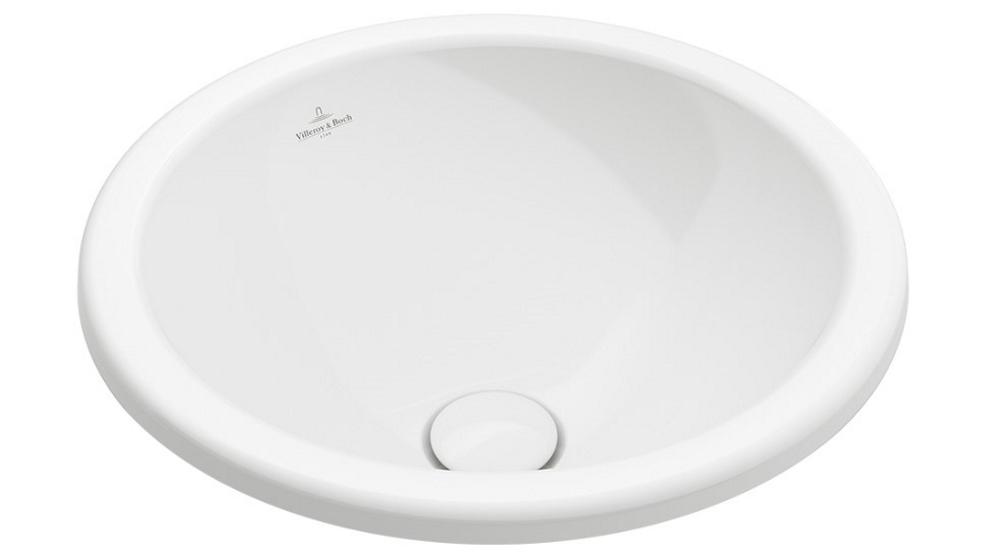 Villeroy & Boch Loop Slim 90 Round Drop In Basin with No Tap Hole - Alpine White