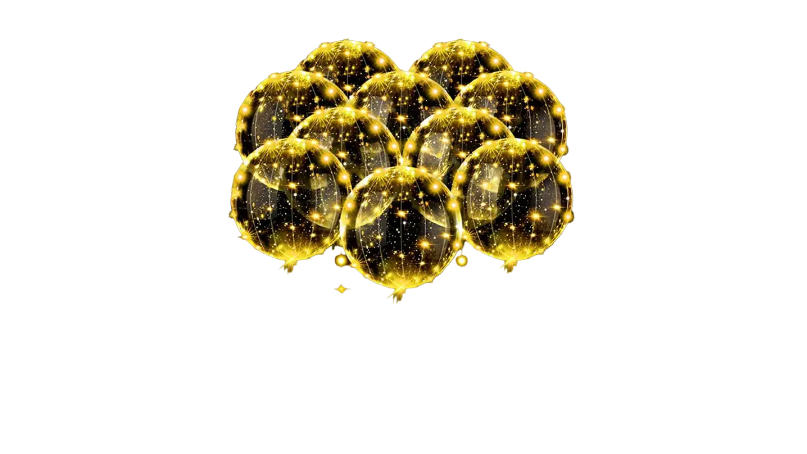 TM 10 Piece LED Balloons Luminous Bobo Light-up Flashing Helium Balloon