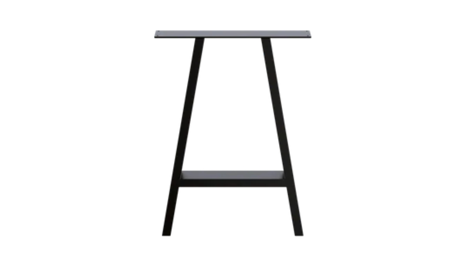 Serrano 2x Piece 71cm Black Rustic Dining Table Legs – Black