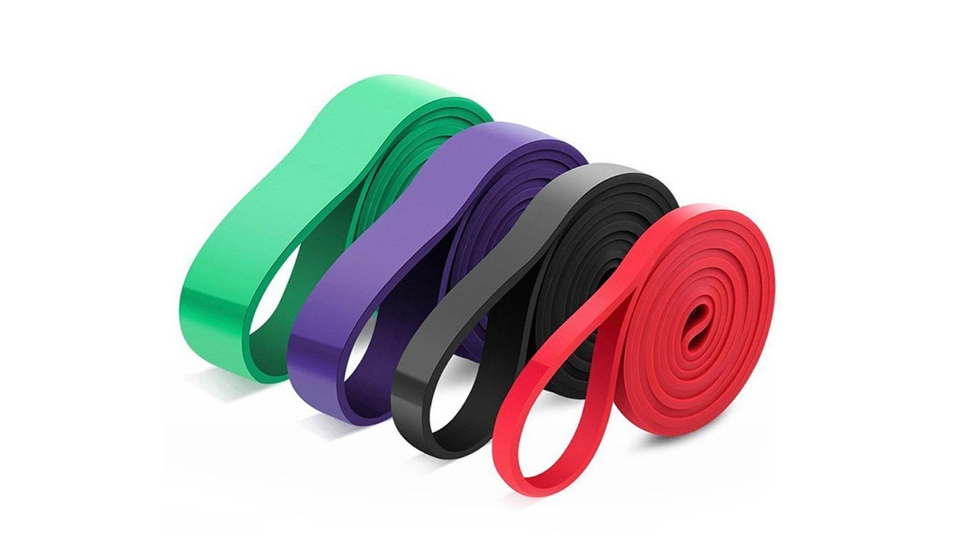 TODO Set of 4 Heavy Duty 2-56kg Resistance Band with Door Mount Handle