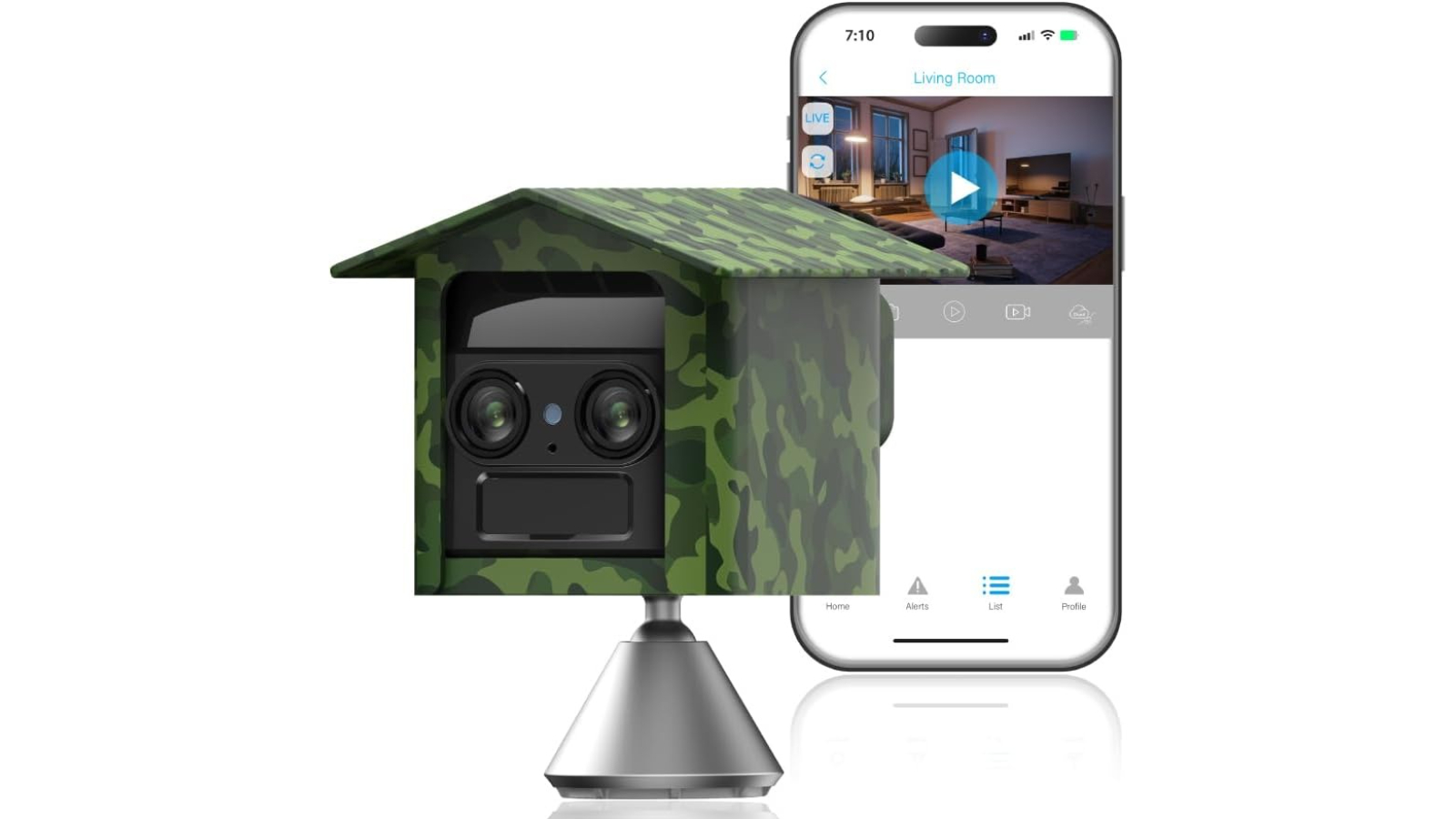Vimel Outdoor Farm Room 2K 4G Security Camera with 6X Zoom and Battery