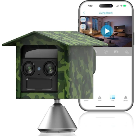 Vimel Outdoor Farm Room 2K 4G Security Camera with 6X Zoom and Battery