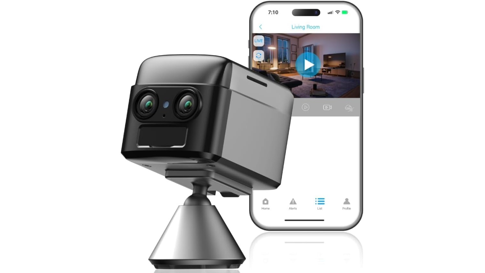 Vimel 2K 4G 6X Optical Zoom Phone Remote View Anti-Theft Security Camera with Battery