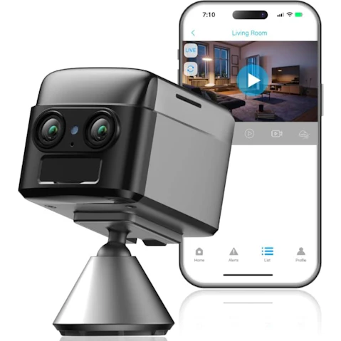Vimel 2K 4G 6X Optical Zoom Phone Remote View Anti-Theft Security Camera with Battery