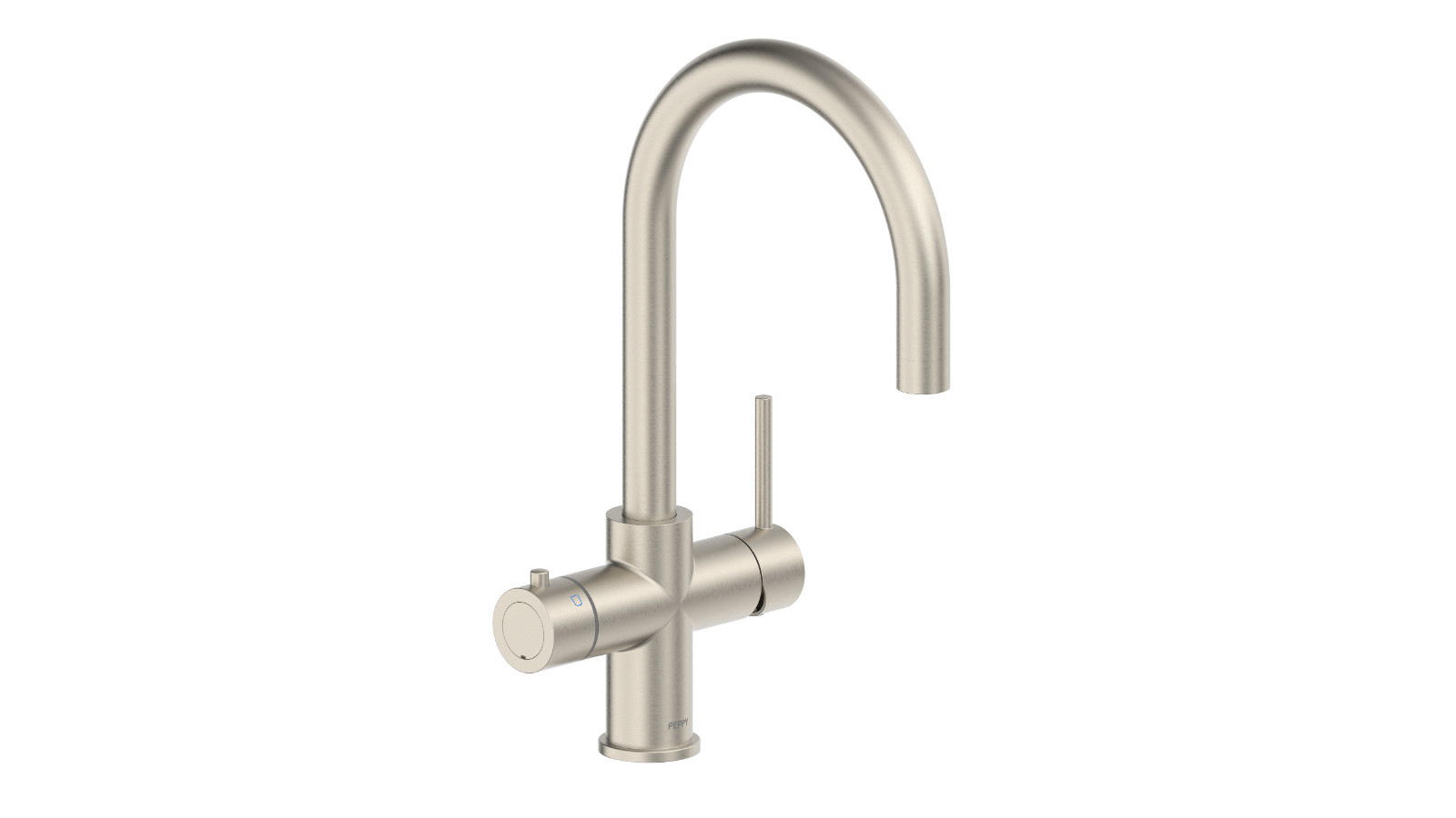 Peppy Taps 4-in-1 Filtered Boiling, Filtered Chilled, Hot and Cold Tap - Brushed Nickel