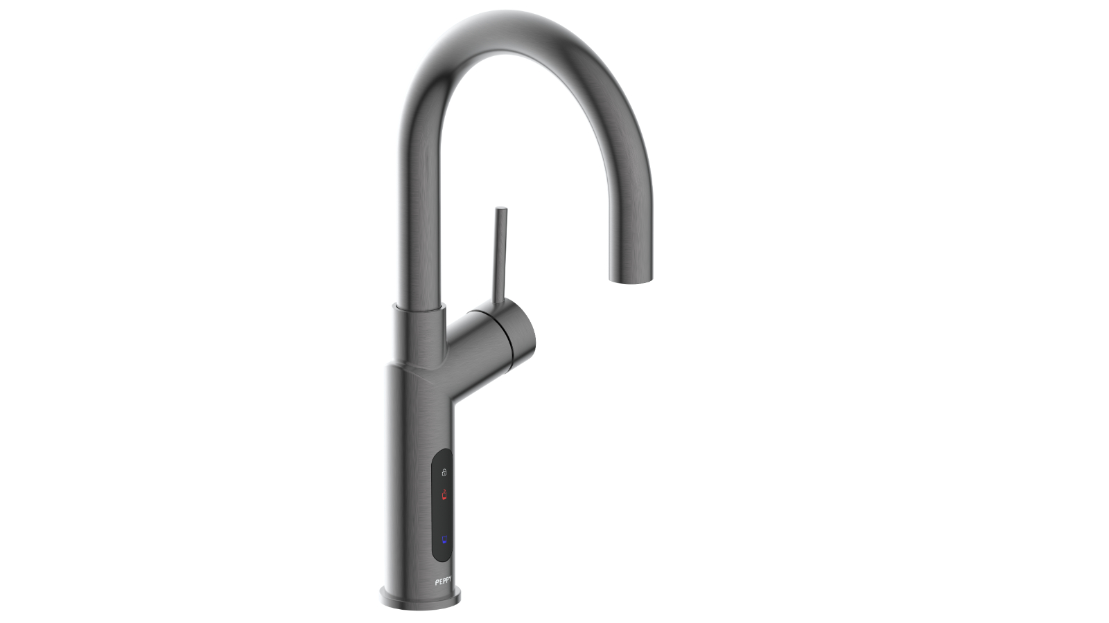 Peppy Taps 4-in-1 Boiling Chilled Signature Series Hot and Cold Tap - Gunmetal Grey