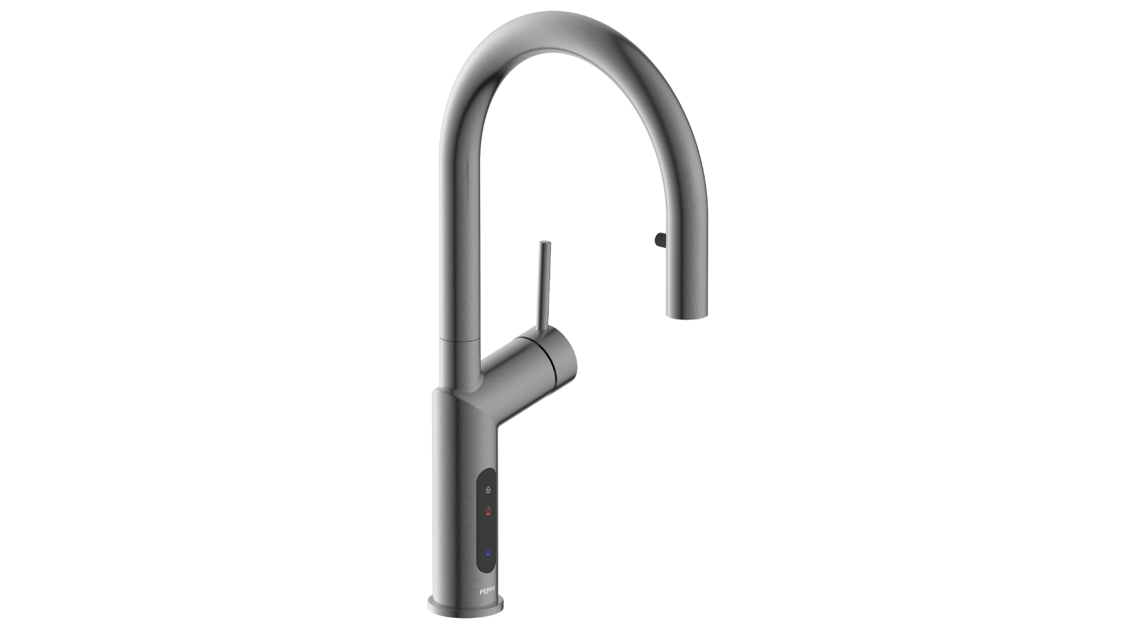 Peppy Taps 4-in-1 Pull Out Boiling Chilled Signature Series Hot and Cold Tap - Gunmetal Grey