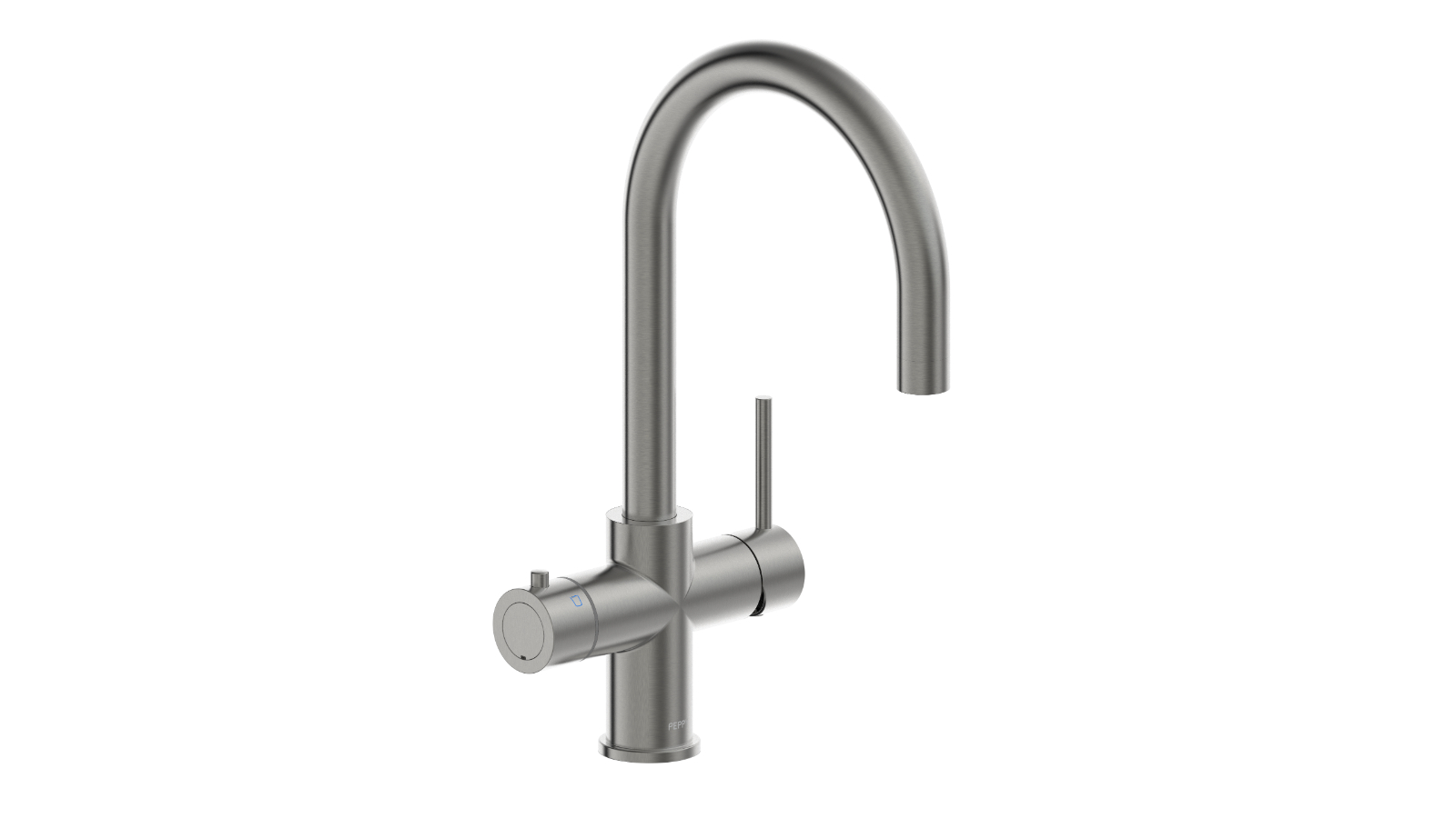 Peppy Taps 4-in-1 Filtered Boiling, Filtered Chilled, Hot and Cold Tap - Gunmetal Grey