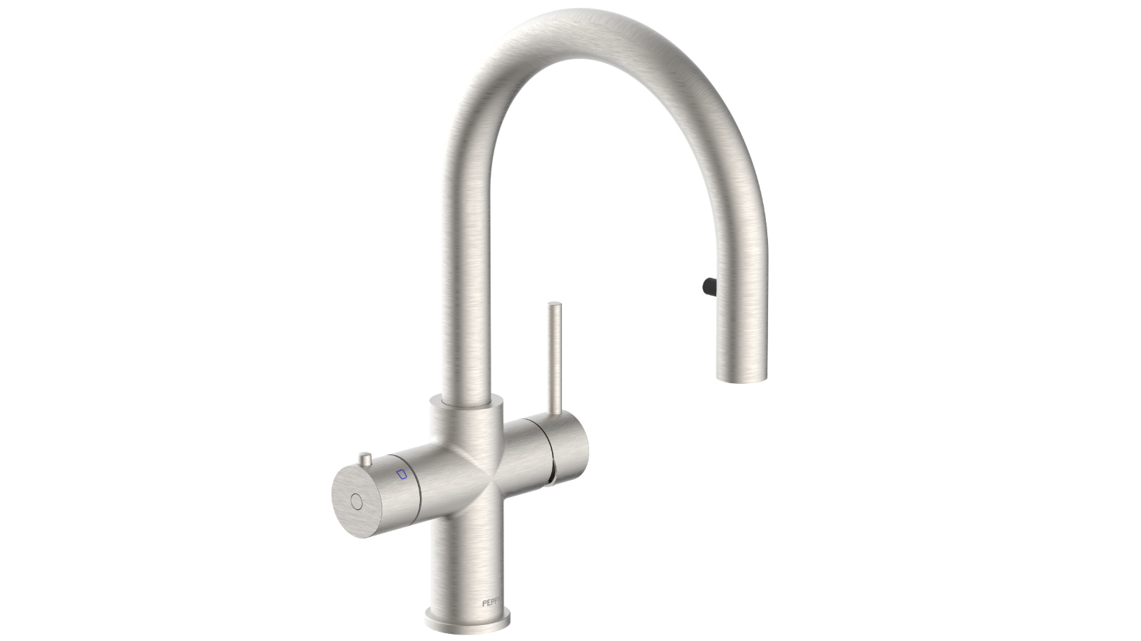 Peppy Taps Pull Out 4-in-1 Boiling Ambient Hot and Cold Tap - Brushed Nickel