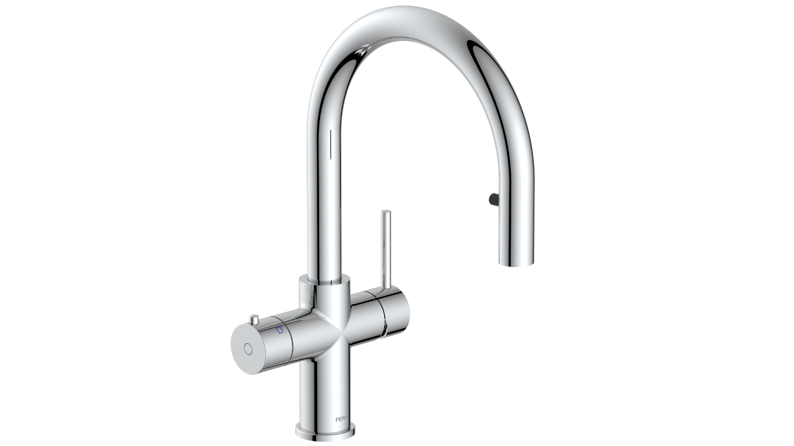 Peppy Taps Pull Out 4-in-1 Boiling Ambient Hot and Cold Tap - Chrome
