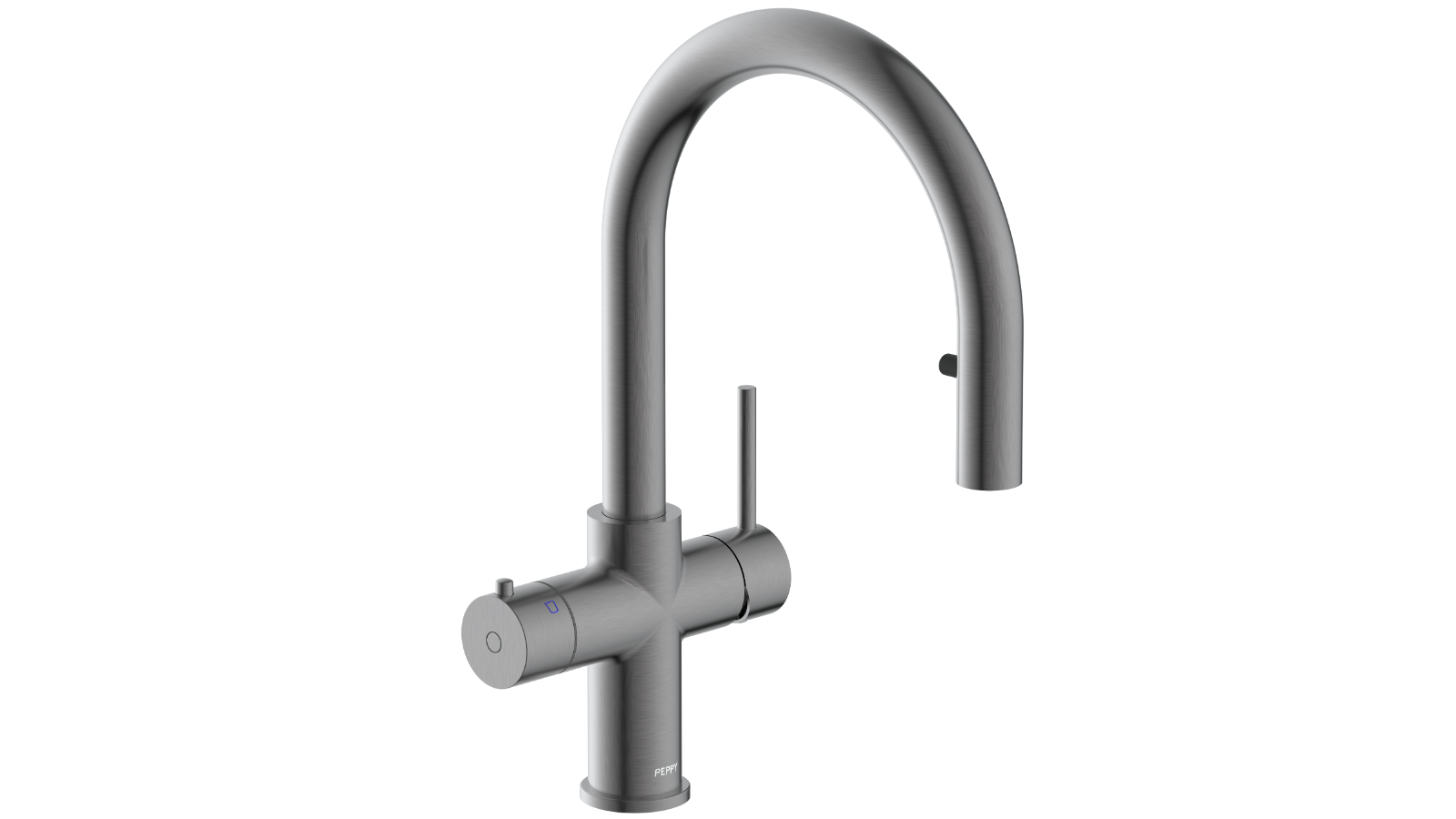 Peppy Taps Pull Out 4-in-1 Boiling Ambient Filtered Hot and Cold - Gunmetal Grey