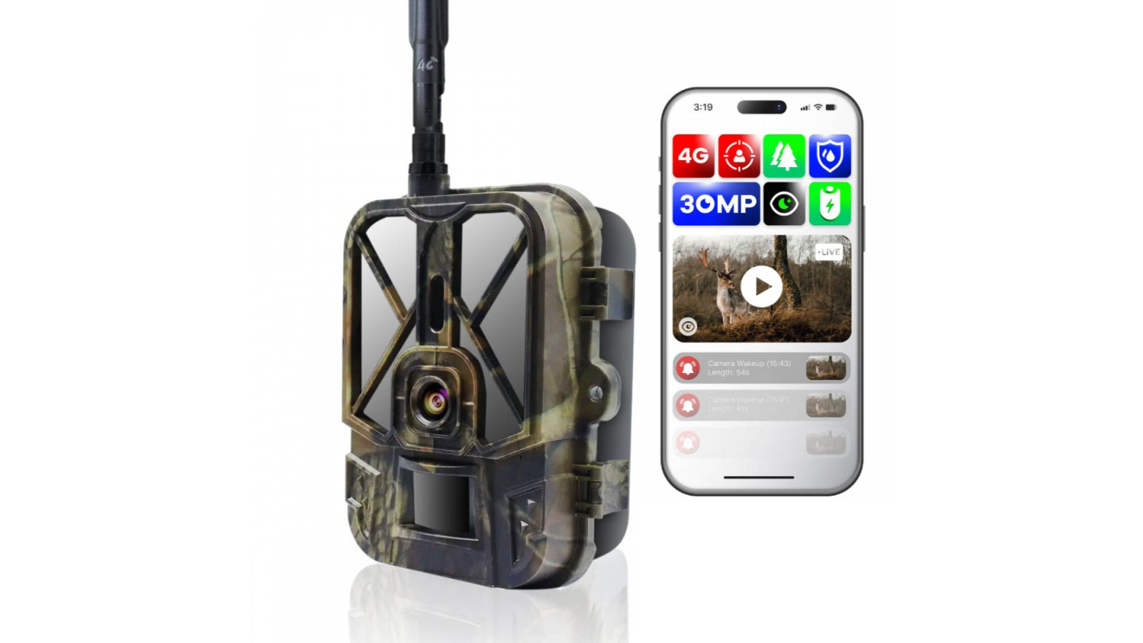 Vimel Wireless 4G Trail Camera with Live View