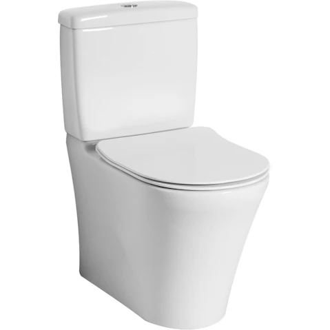 Villeroy & Boch Pavia 2.0 DirectFlush Back to Wall S Trap Slim Seat Toilet with Bottom Water Entry