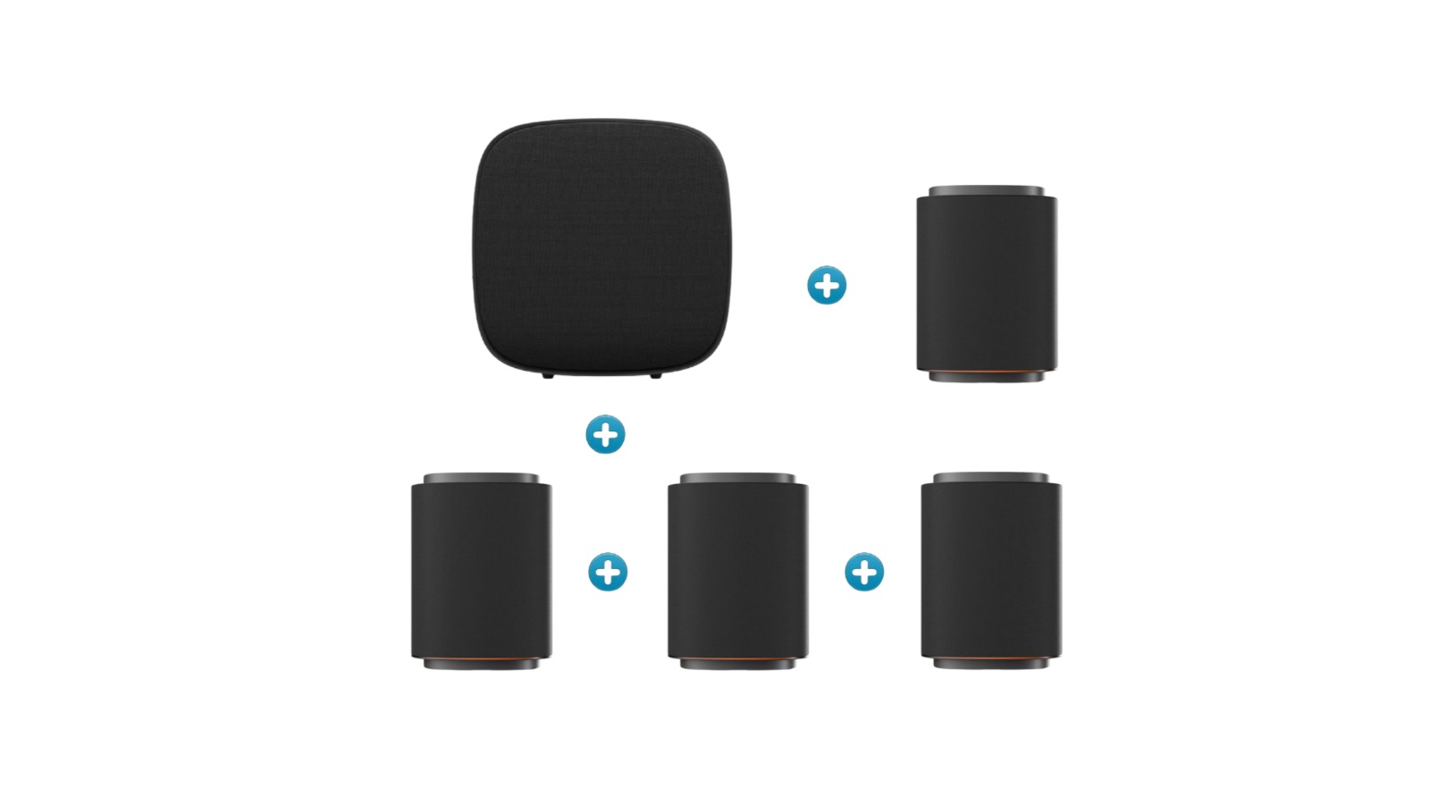 LG Sound Suite 4x M7 Wireless Speaker plus W7 Wireless Subwoofer Package